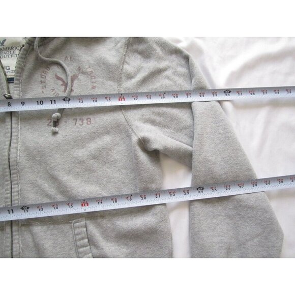 2009 Men's American Eagle Outfitters Full Zip Cotton Blend Hoodie Sz L (MJ17) - Picture 5 of 9